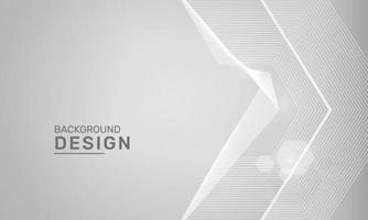 Gray and white geometric abstract lines diagonal blend technology vector banner web background design