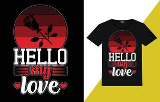 Valentine day t-shirt design vector