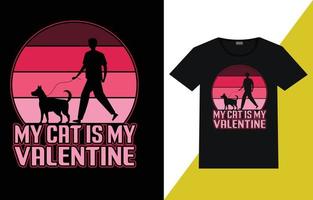 Valentine day t-shirt design vector