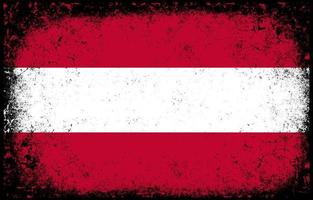 viejo sucio grunge vintage austria bandera nacional ilustración vector