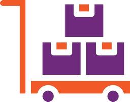 Trolley Vector Icon design Illustration