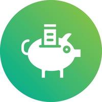 Piggy Bank Vector Icon design Illustration