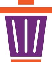 Trash Vector Icon design Illustration