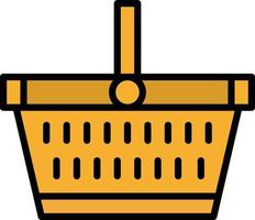 Shopping Basket Vector Icon design Illustration