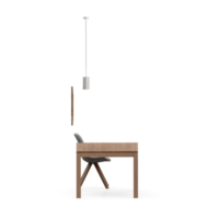 rendu 3d de l'ensemble de table isométrique png