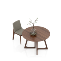 Isometric Table Set 3D render png