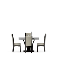 conjunto de mesa isométrica renderização 3d png