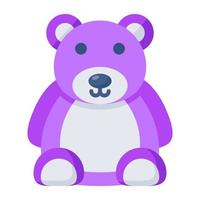 icono de diseño moderno de oso de peluche vector