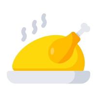 A premium download icon of chicken turkey vector