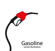 Creative vector illustration of fueling nozzle gasoline, diesel, gas isolated on transparent background. Art design petroleum fuel pump template. Abstract concept graphic pump nozzle, oil dripping