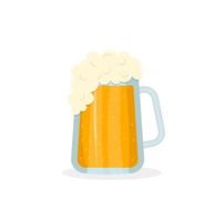 beer mug isolated on a white background vector