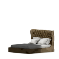 Isometric Bedroom 3D render png