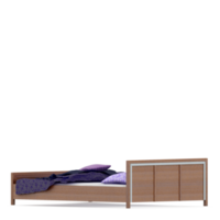 Isometric Bedroom 3D render png