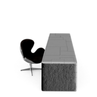 conjunto de mesa isométrica renderização 3d png