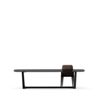 conjunto de mesa isométrica renderização 3d png