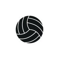 volley ball icono vector de señal y símbolo aisladas sobre fondo blanco.