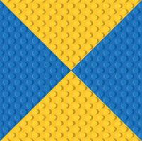 template of realistic colored plastic bricks. Construction blocks. It is easy to recolour. Just drop to swatches and enjoy. vector
