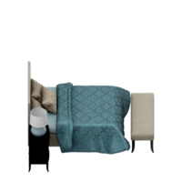 isometrisches schlafzimmer 3d rendern png