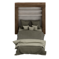 render 3d de dormitorio isométrico png