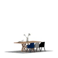 Isometric Table 3D render png