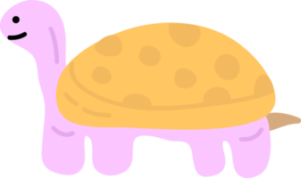 hand- getrokken stijl oceaan schildpad png