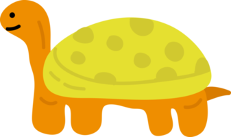 Hand drawn style ocean turtle png