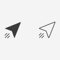 Message, send, mail, email, paper plane icon vector isolated