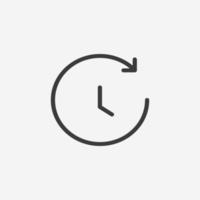 time, timer, clock icon vector symbol sign