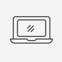 laptop, computer, technology icon vector isolated