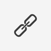hyperlink, link, chain icon vector symbol sign isolated