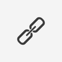 hyperlink, link, chain icon vector symbol sign isolated