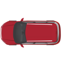 retângulo de logotipo compacto de topo de carro vermelho png