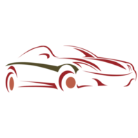 Red car vehicle Auto detailing logo png