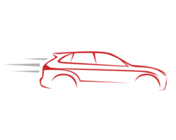 rotes Fahrzeug-Auto-Logo png