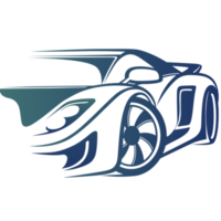 logotipo de coche azul png