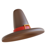 3D Illustration thanksgiving hat png