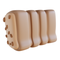 3D Illustration thanksgiving bread png