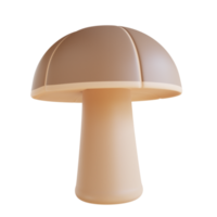 3D Illustration thanksgiving mushroom png