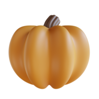 calabaza de acción de gracias de ilustración 3d png