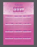 Calendar Design Layout vector