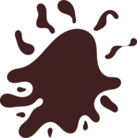 icône de splash de chocolat png