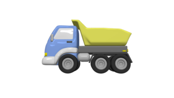 camion de sable dessin animé 3d png