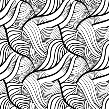 Seamless vector patern with abstract lines, creative geometry