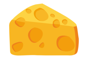 kaas met driehoekig stukken png