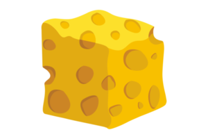 Cheese with Square Slices png