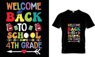 Welcome back to school..T-shirt desig.n vector