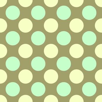 Vector seamless pattern of yellow and green bubbles on dark green background for web sites, printing, wrapping