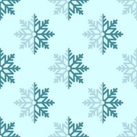 Vector seamless pattern of big flat snowflakes for printing, postcards, wallpapers, web sites. Winter, Christmas and New Year concept