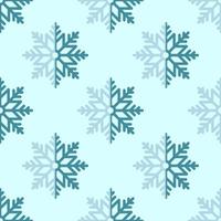 patrón vectorial sin fisuras de grandes copos de nieve planos para imprimir, postales, fondos de pantalla, sitios web. concepto de invierno, navidad y año nuevo vector