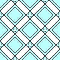 Geometrical pattern of blue squares and small bubbles for wallpapers, wrapping, printing vector